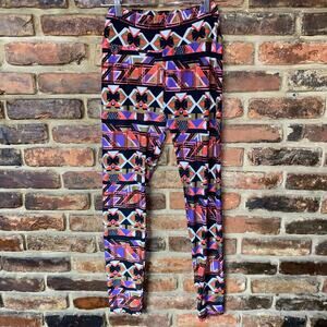 LuLaRoe Multicolored Geometric Leggings Women's One Size